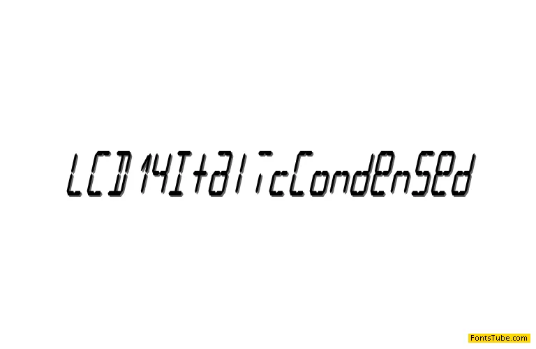 LCD Font Family