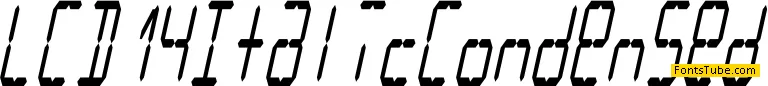LCD Font Family