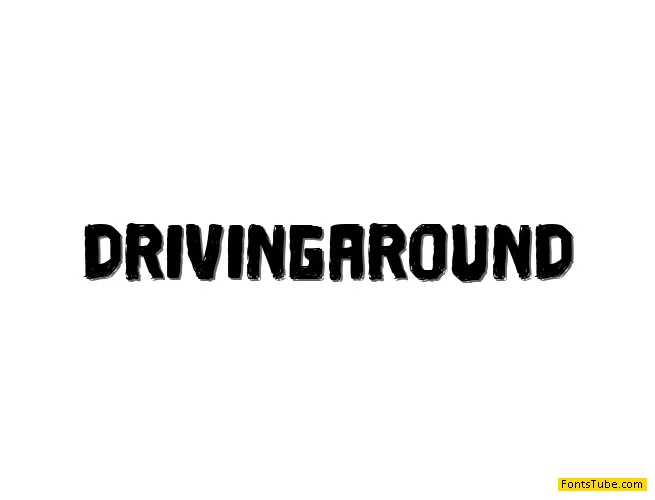 Driving Around Font