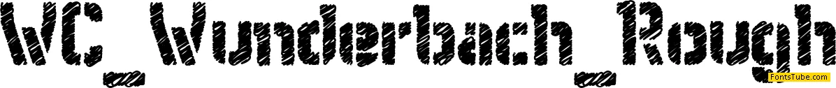 WC Wunderbach Rough Bta Font