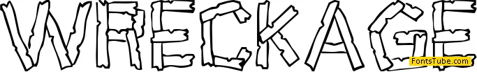 Wreckage Font