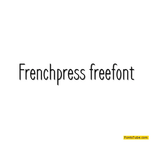 Frenchpress Font