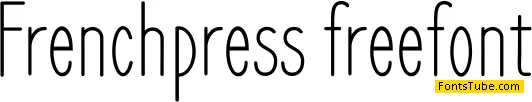 Frenchpress Font