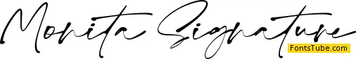 Monita Signature Font