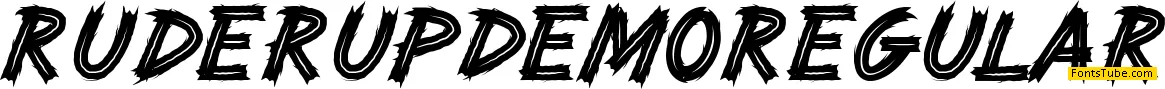 Ruderup Demo Font
