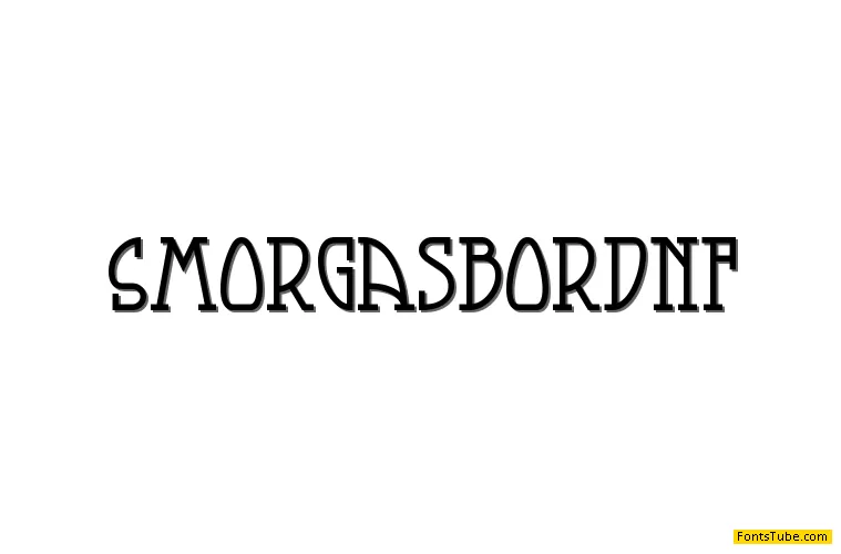 Smorgasbord NF Font