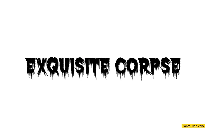 Exquisite Corpse Font