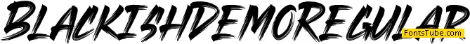 Blackish Demo Font