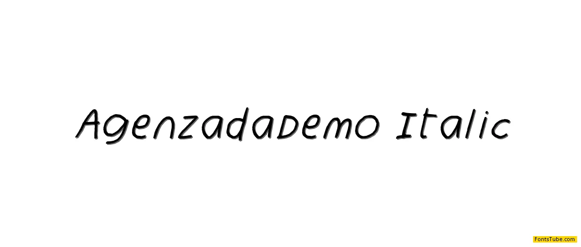 Agenzada Demo Font