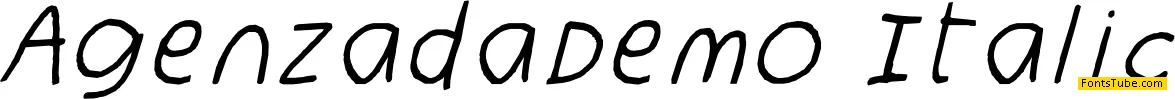 Agenzada Demo Font