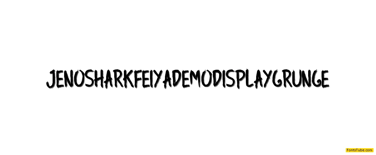 Jenoshark Feiya Demo Font Family