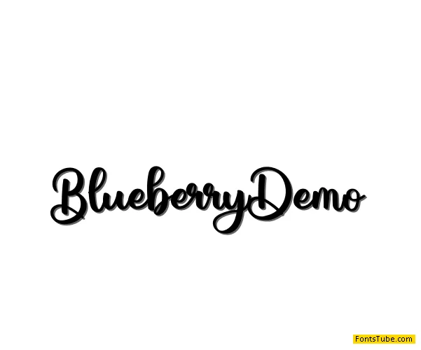 Blueberry Demo Font