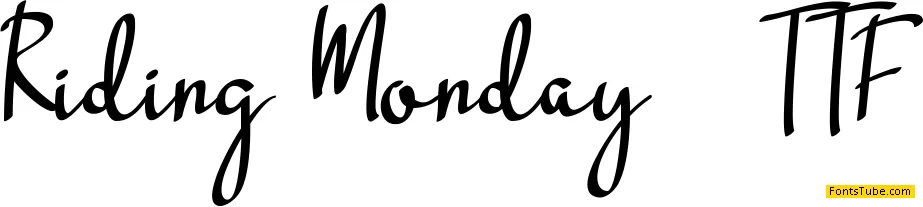 Riding Monday Font