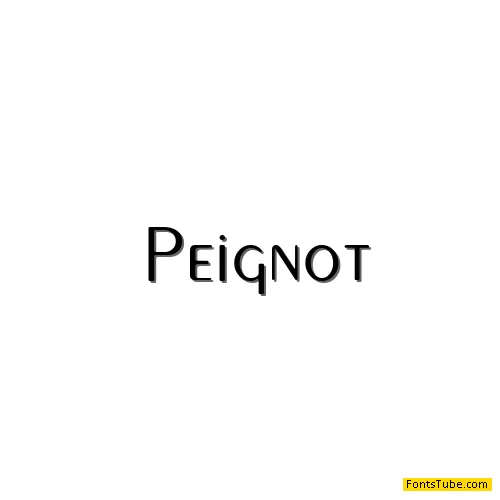 Peignot Font