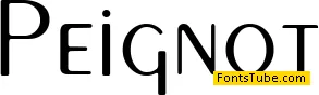 Peignot Font