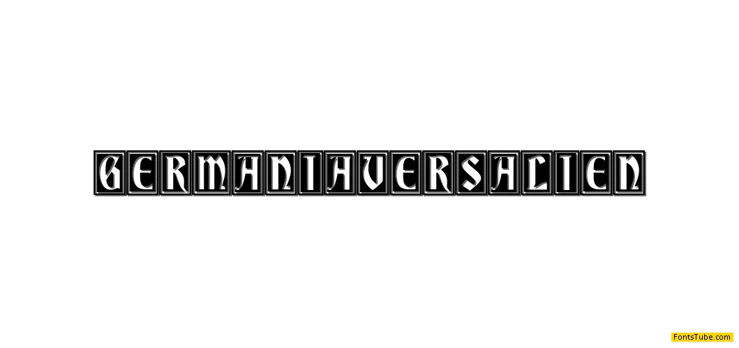 Germania Versalien Font