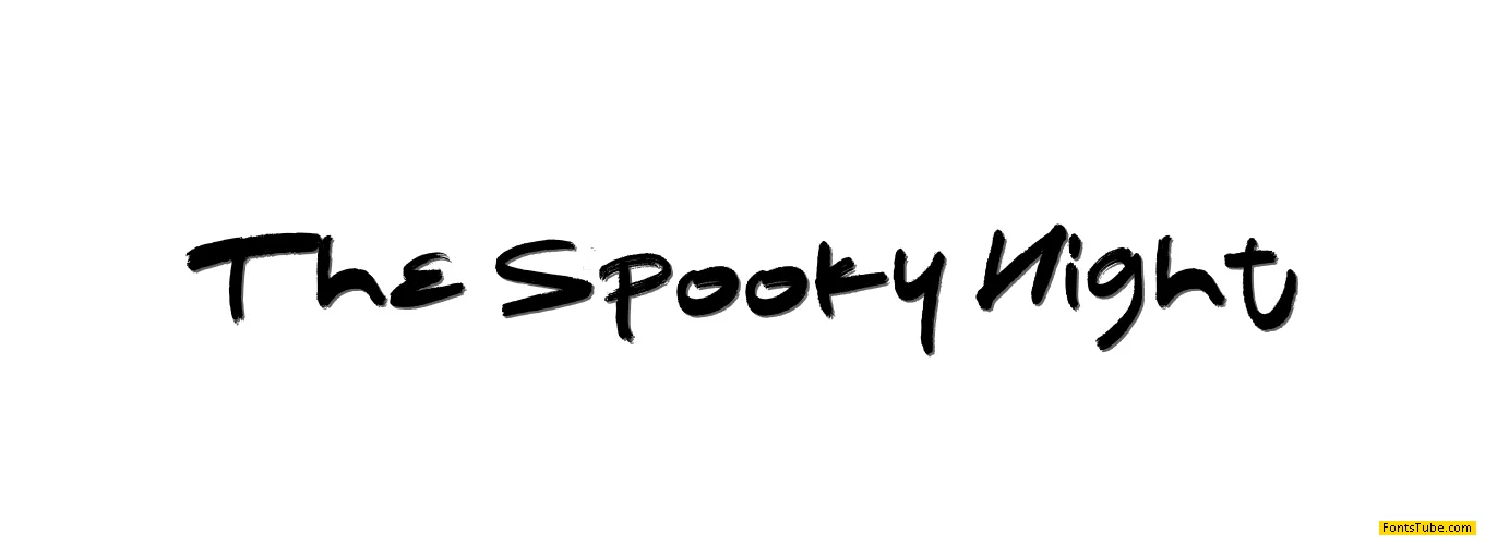 The Spooky Night Font