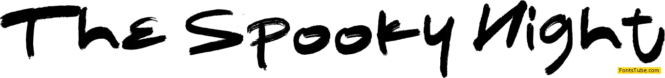 The Spooky Night Font