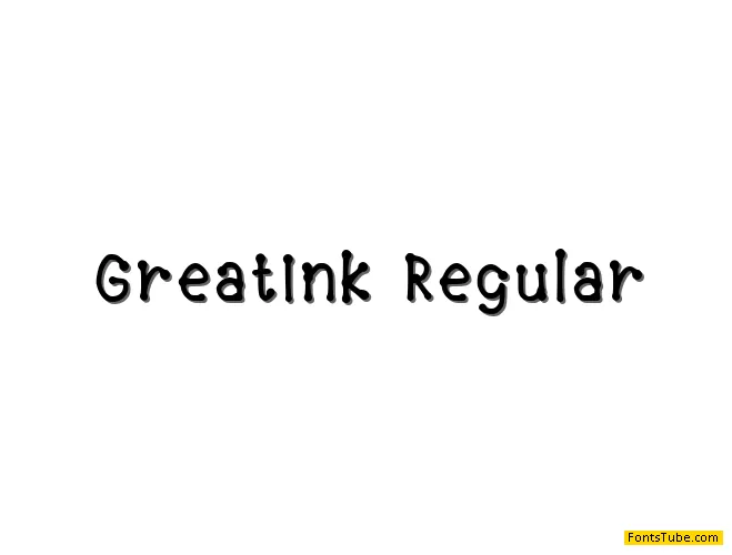 Great Ink Font