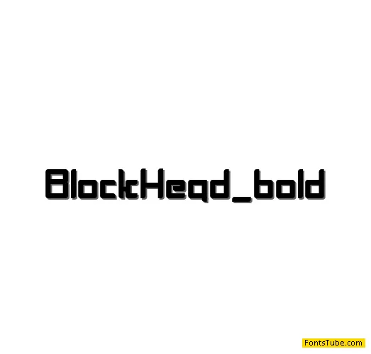 BlockHead Font Family