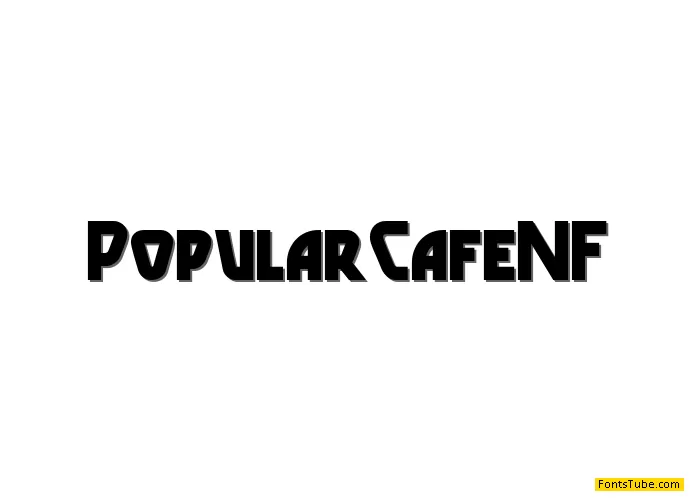 Popular Cafe NF Font