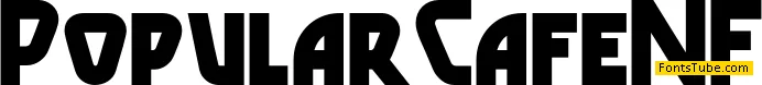 Popular Cafe NF Font