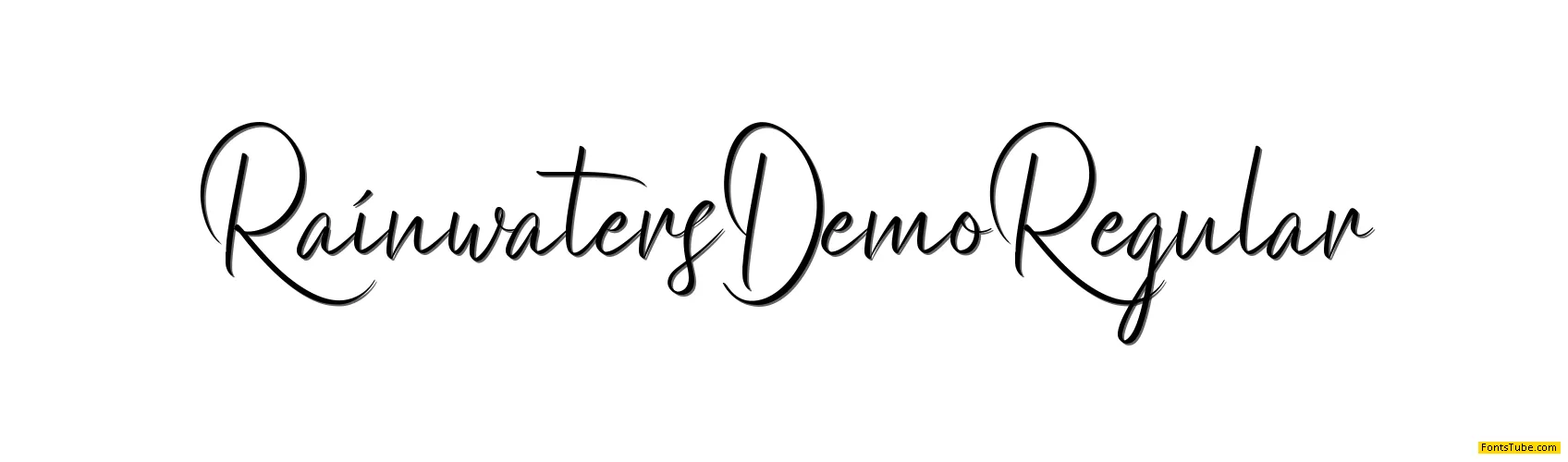 Rainwaters Demo Font