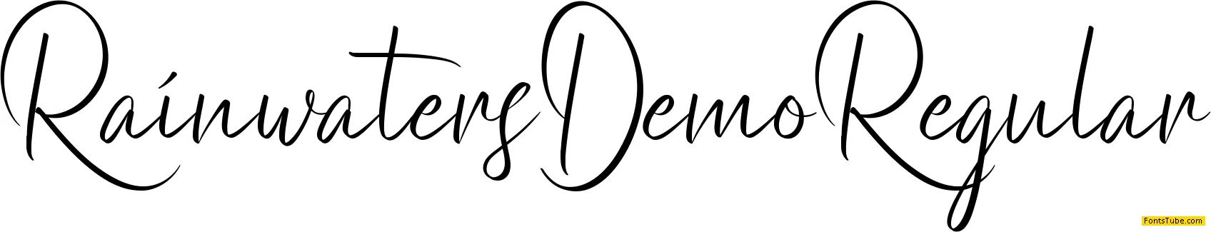 Rainwaters Demo Font