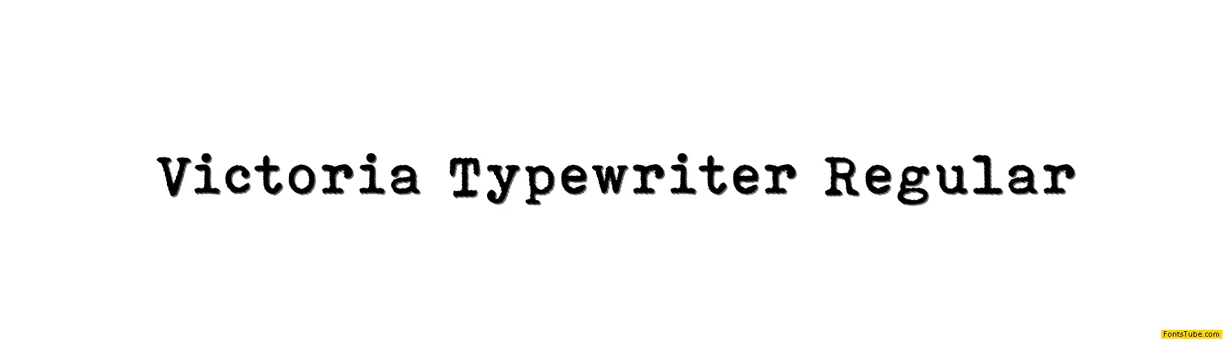 Victoria Typewriter Font Family