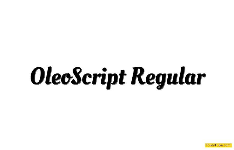 Oleo Script Font Family
