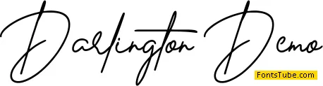 Darlington Demo Font