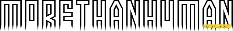 More than human Font