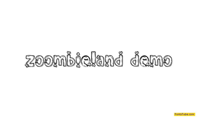 Zoombieland demo Font
