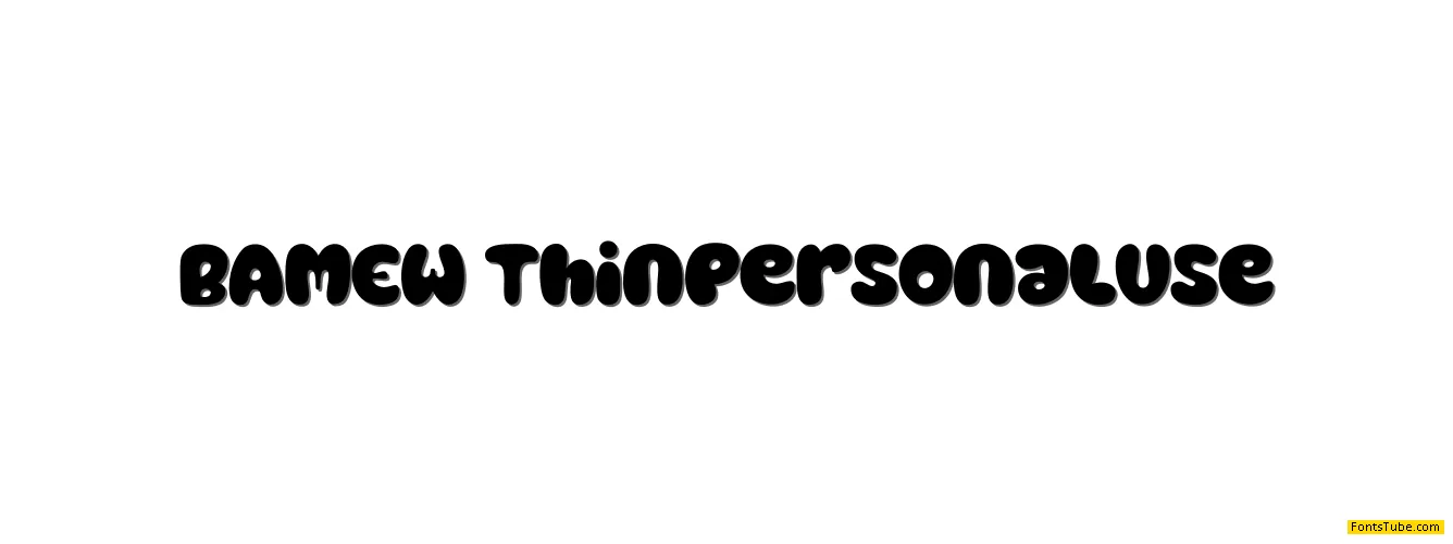 BAMEW Font Family