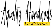 Aquality Handmade Font