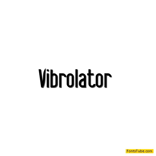 Vibrolator Font