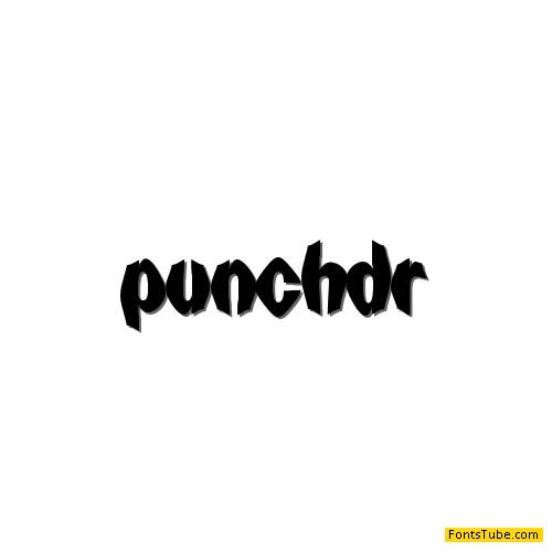 Punch Drunk Font