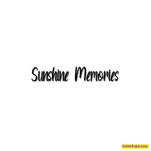Sunshine Memories Font