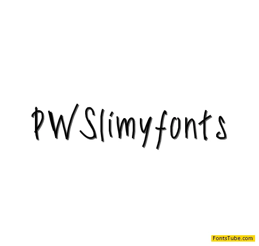 PWSlimyfonts Font