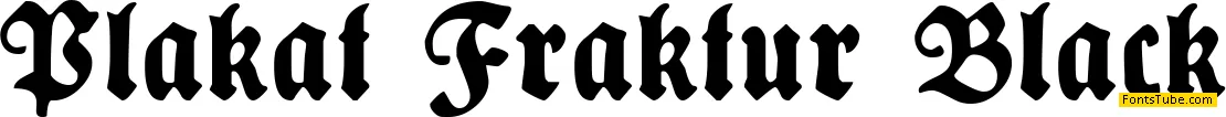 Plakat-Fraktur Font
