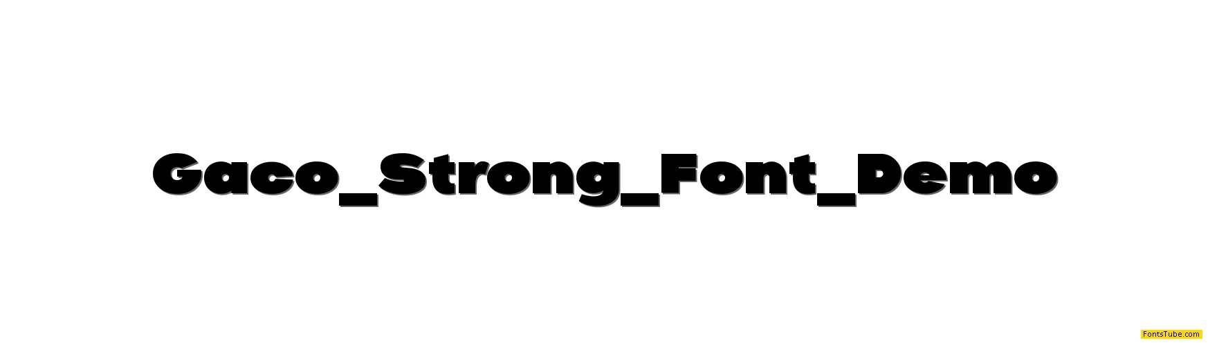 Gaco Strong Demo Font