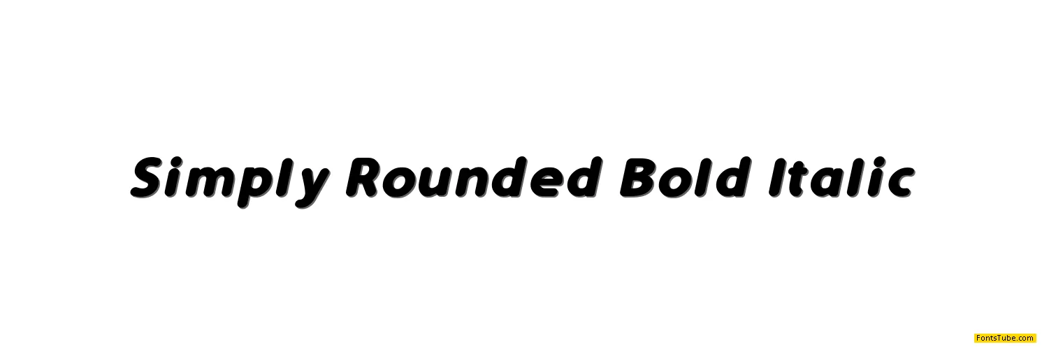 Simply Rounded Font Family
