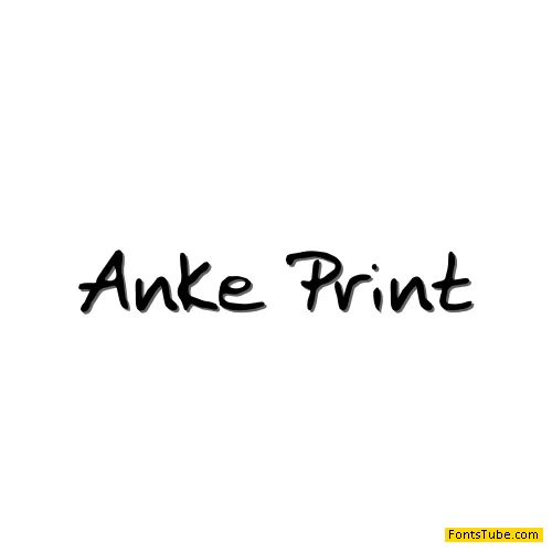 Anke Print Font