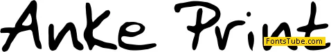 Anke Print Font