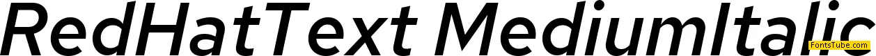 Red Hat Font Family