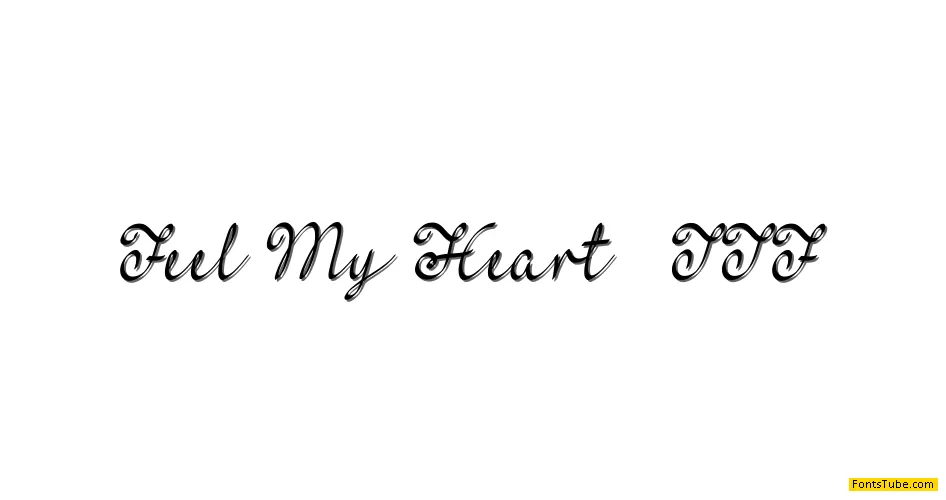 Feel My Heart Font