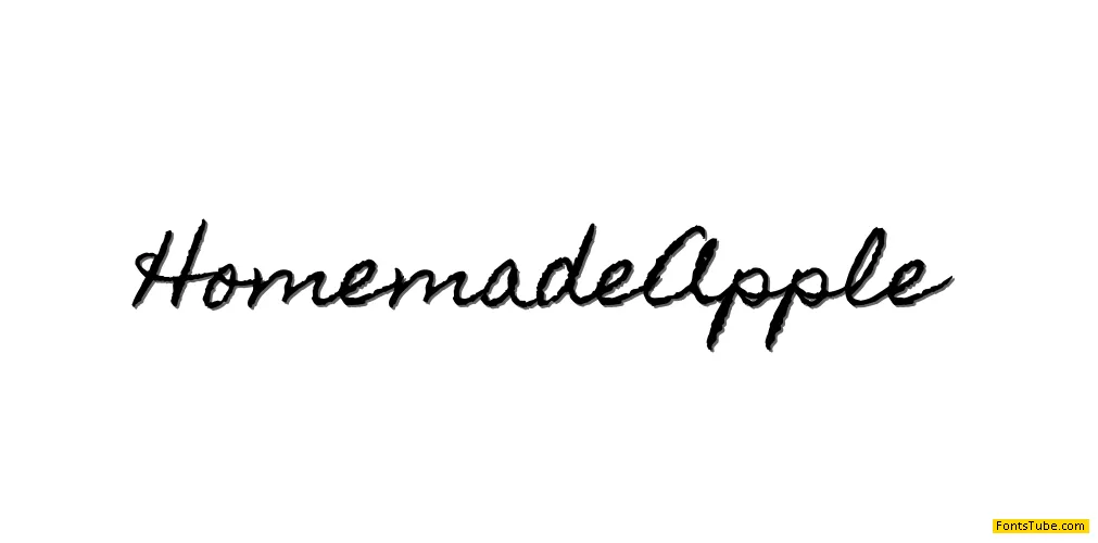 Homemade Apple Font