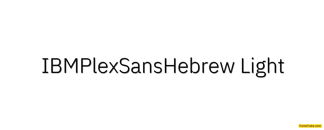 IBM Plex Sans Hebrew