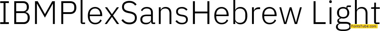 IBM Plex Sans Hebrew