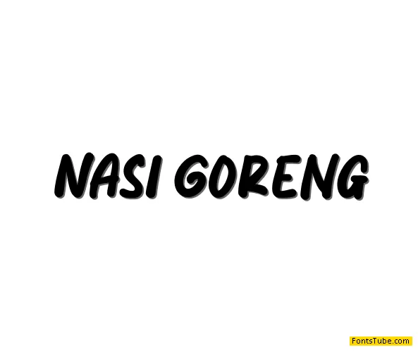 Nasi Goreng Font